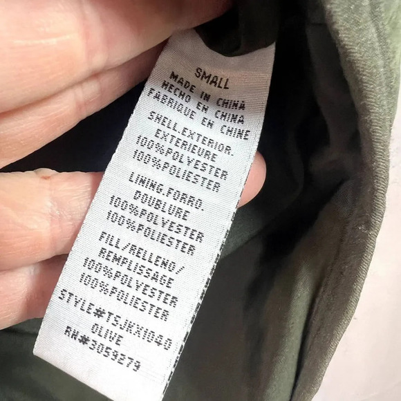 Thread & Supply Quilted Vest Olive Green‎ Size Small - Picture 8 of 10